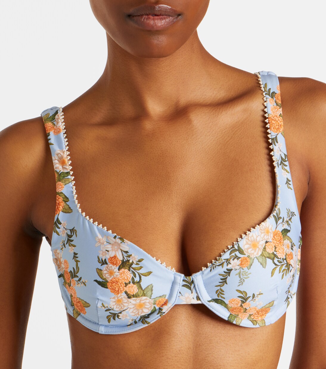 Hacienda floral bikini top | Agua by Agua Bendita