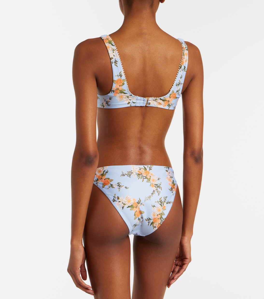 Hacienda floral bikini top | Agua by Agua Bendita