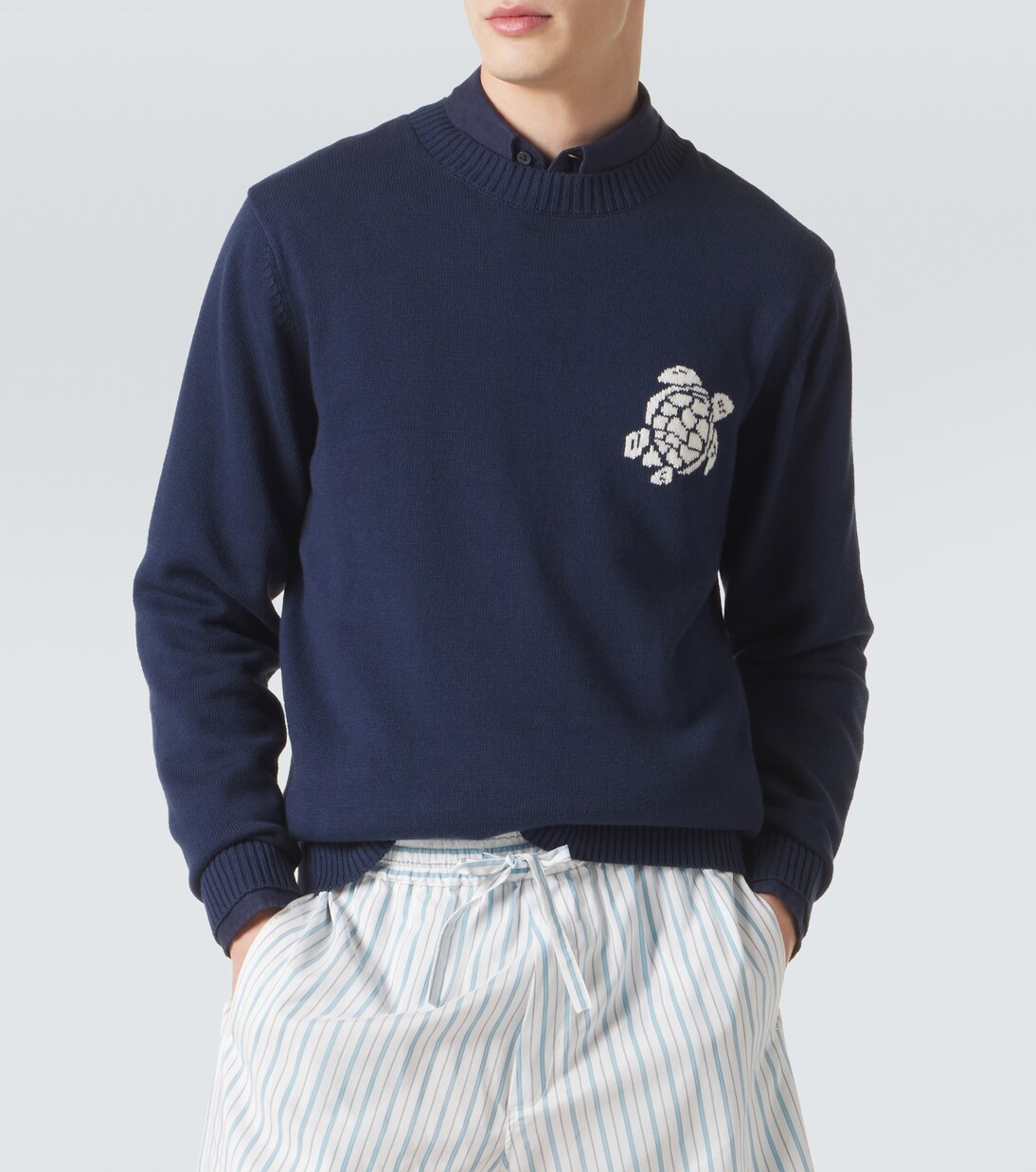 Jacquard cotton and cashmere sweater | Vilebrequin