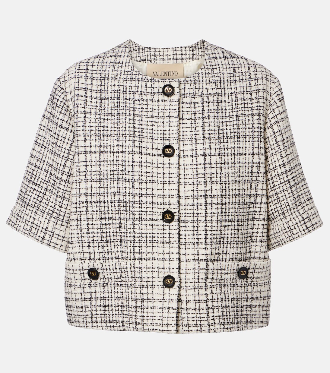 Cotton-blend tweed jacket  | Valentino