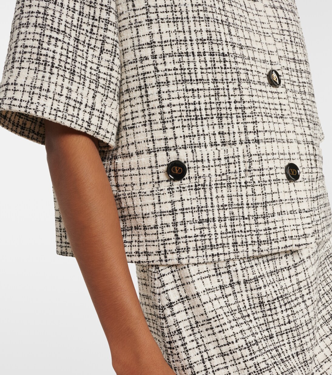 Cotton-blend tweed jacket  | Valentino
