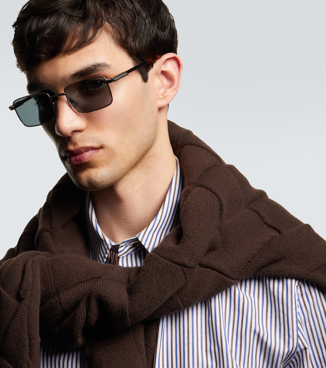 Classic rectangular sunglasses | Bottega Veneta