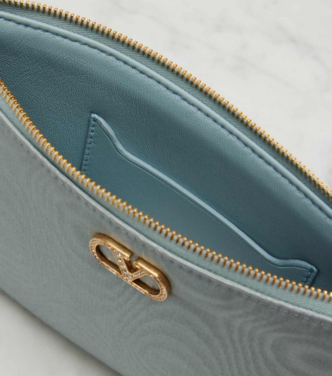 VLogo Signature Small embellished pouch | Valentino Garavani