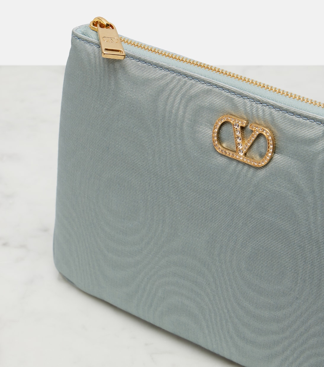 VLogo Signature Small embellished pouch | Valentino Garavani