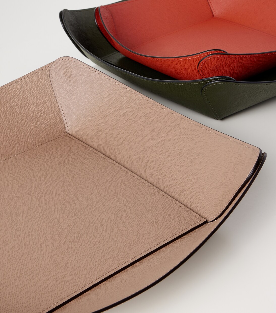 Vide-poches Safran Large en cuir | Giobagnara