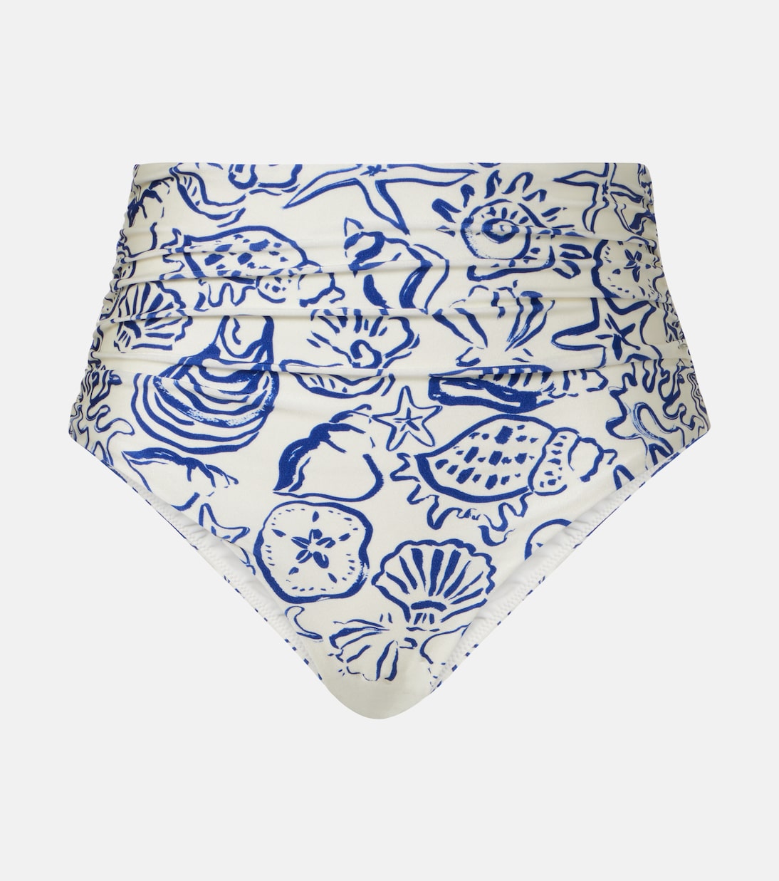 Teya ruched printed bikini bottoms | Simkhai