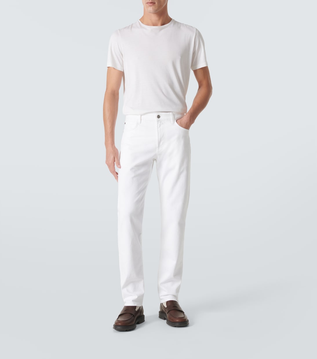 Silk and cotton-blend T-shirt | Loro Piana