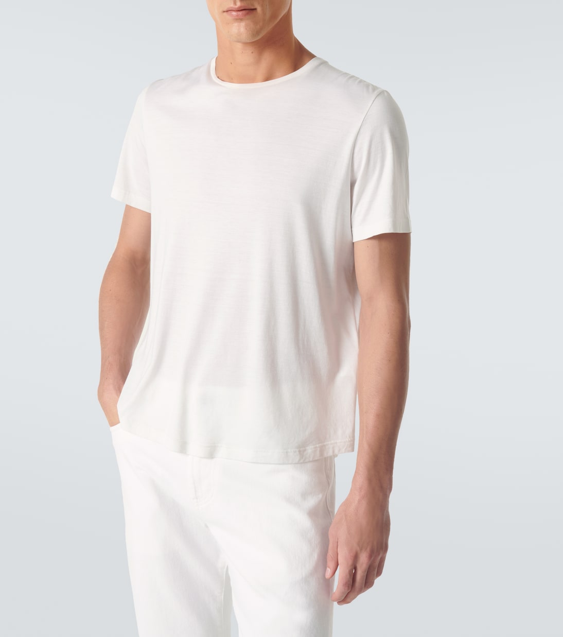 Silk and cotton-blend T-shirt | Loro Piana