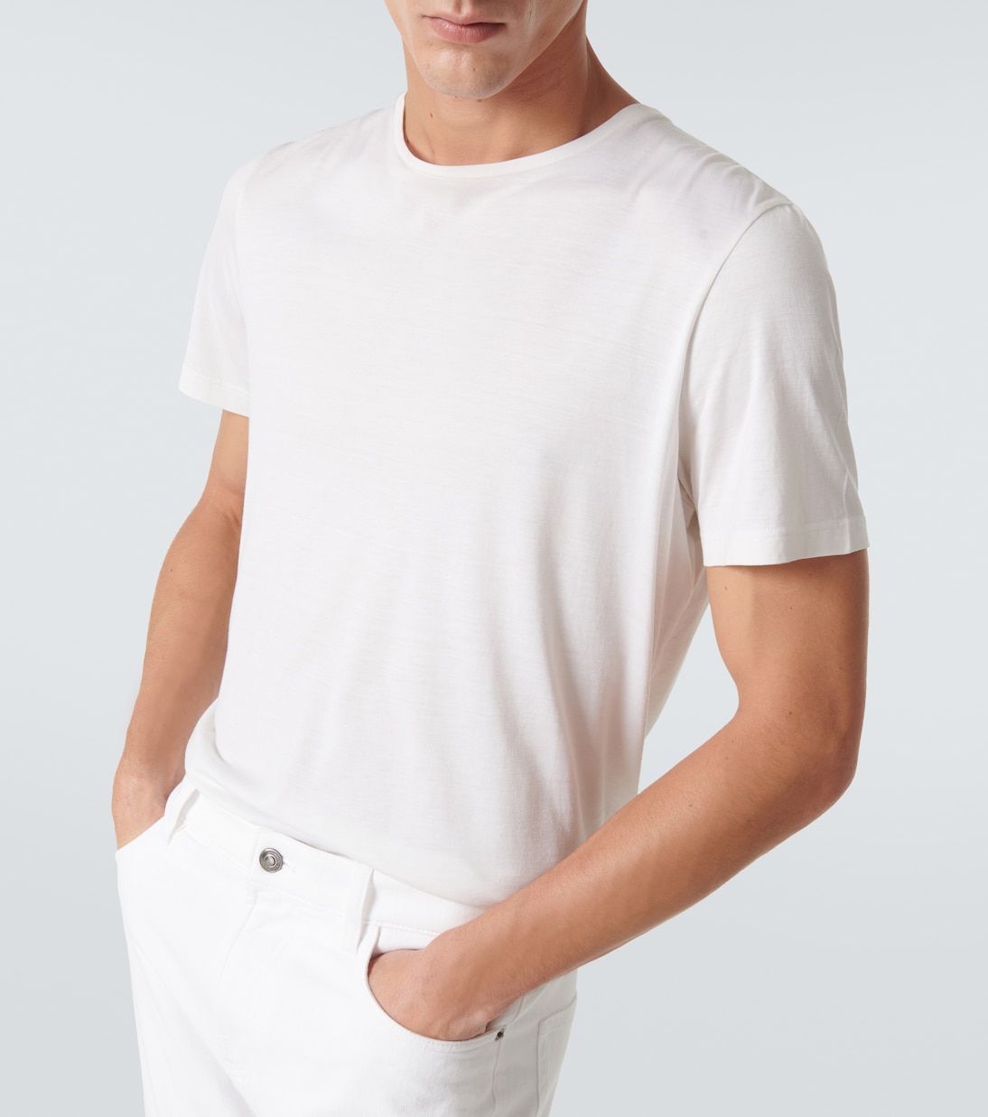 Silk and cotton-blend T-shirt | Loro Piana