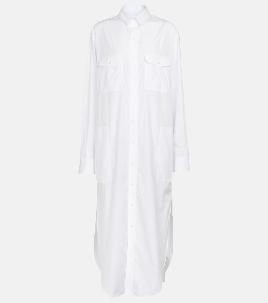 Abito chemisier in popeline di cotone | Wardrobe.NYC