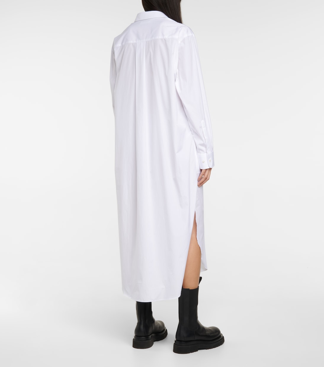 Abito chemisier in popeline di cotone | Wardrobe.NYC