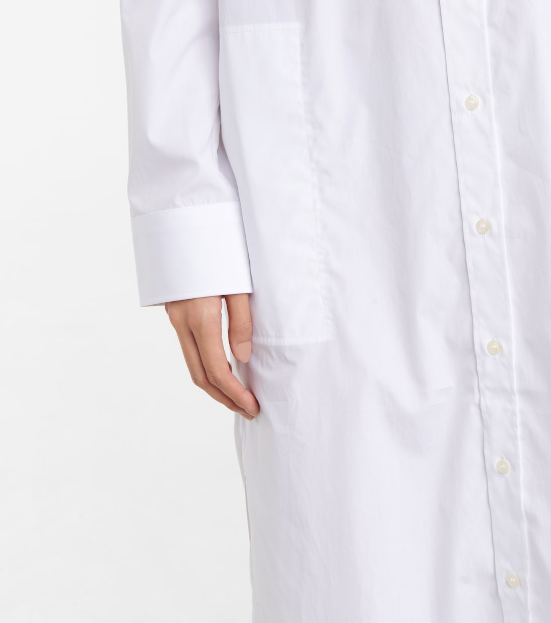 Abito chemisier in popeline di cotone | Wardrobe.NYC