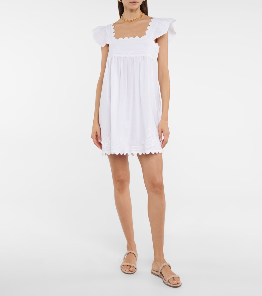 Robe Baby Doll brodée en coton | Juliet Dunn
