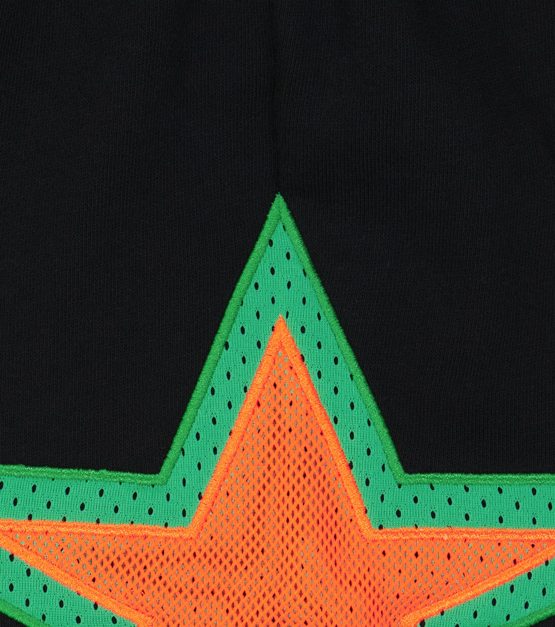Star mesh insert cotton shorts | Stella McCartney Kids