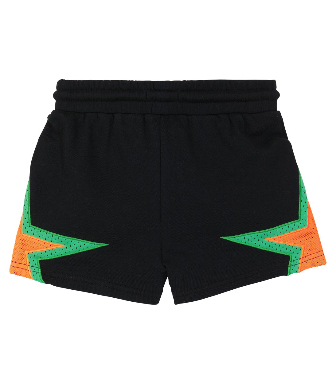 Star mesh insert cotton shorts | Stella McCartney Kids