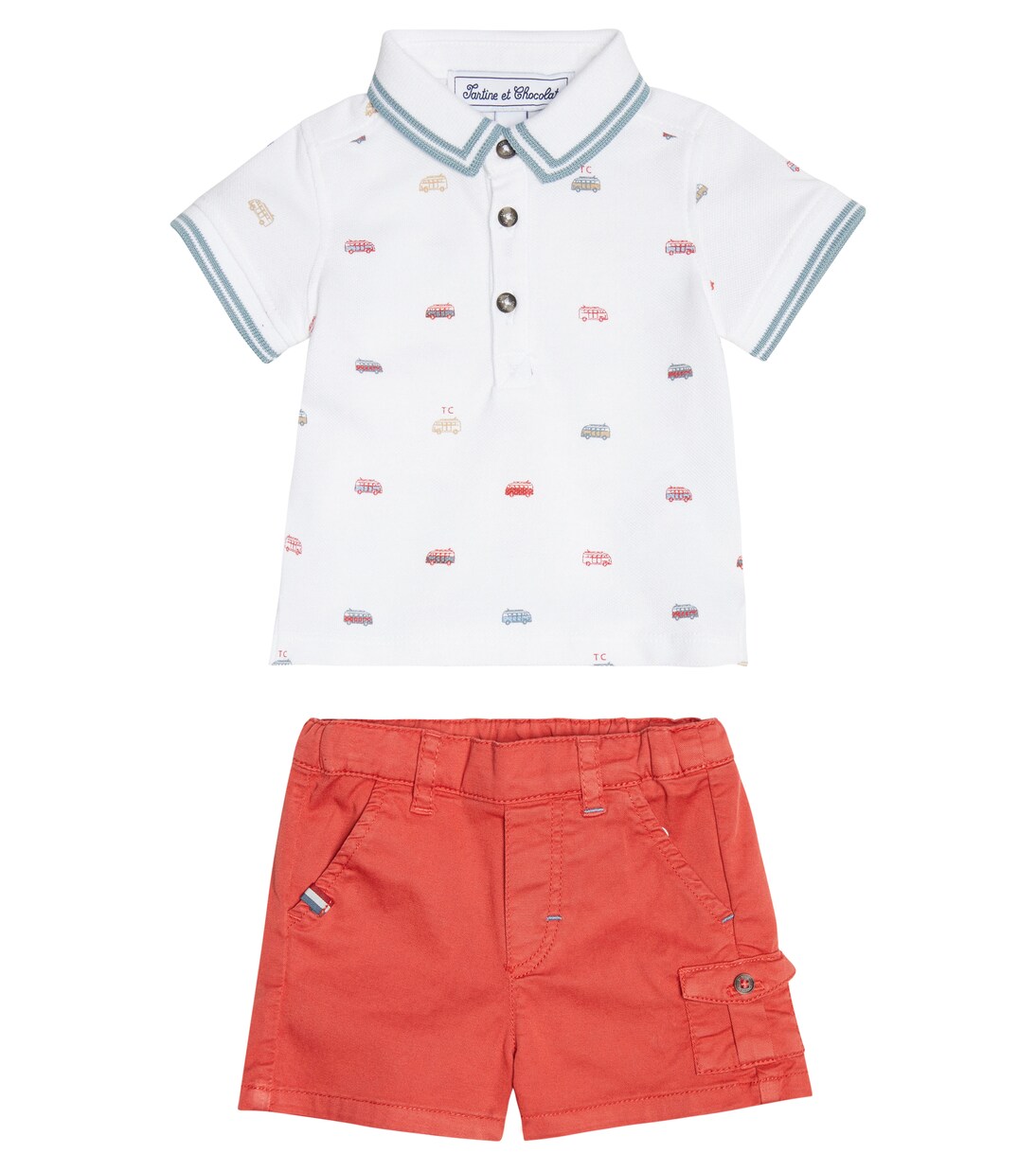 Baby polo shirt and shorts set | Tartine et Chocolat