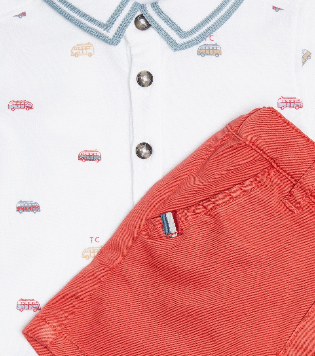 Baby polo shirt and shorts set | Tartine et Chocolat