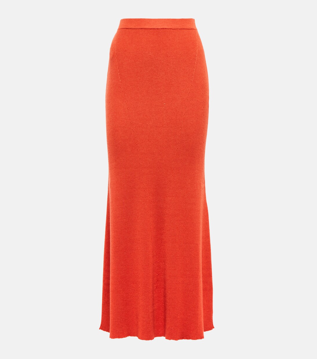 Epper ribbed-knit high-rise midi skirt | Gabriela Hearst