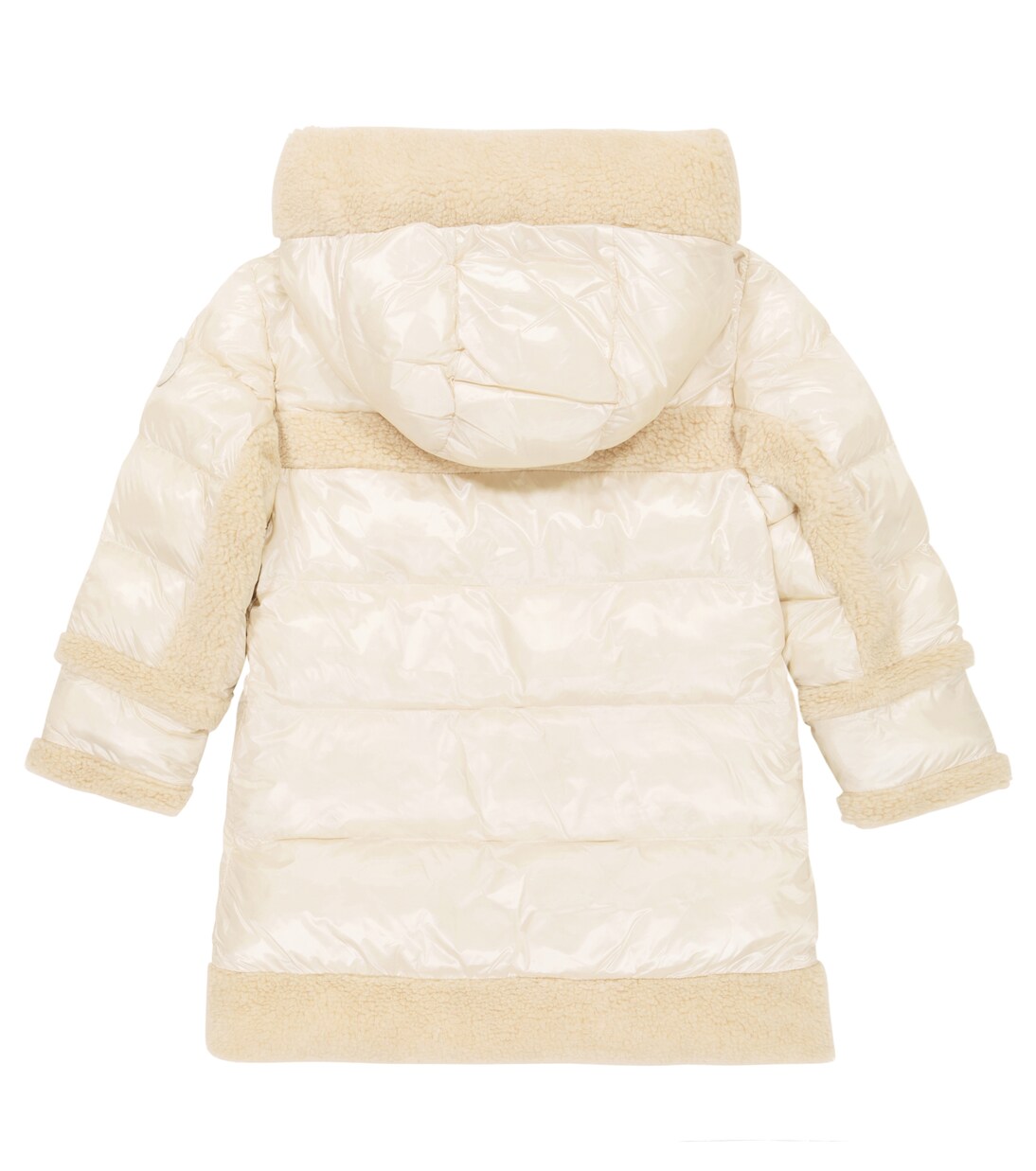 Teddy-trimmed puffer coat | Woolrich Kids