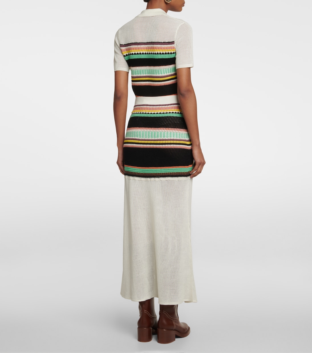 High-Rise-Maxirock aus Wolle | Chloé