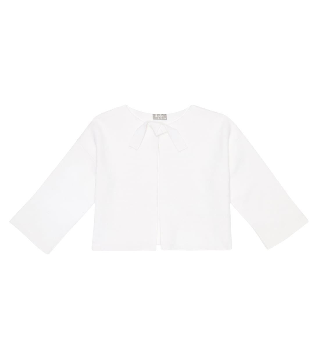 Cropped cotton cardigan | Il Gufo