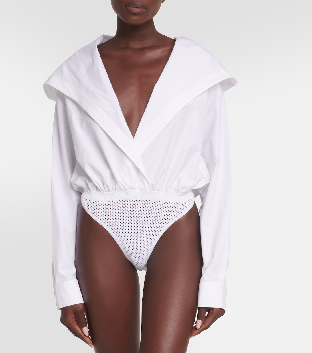 Body in cotone con cappuccio | Alaïa