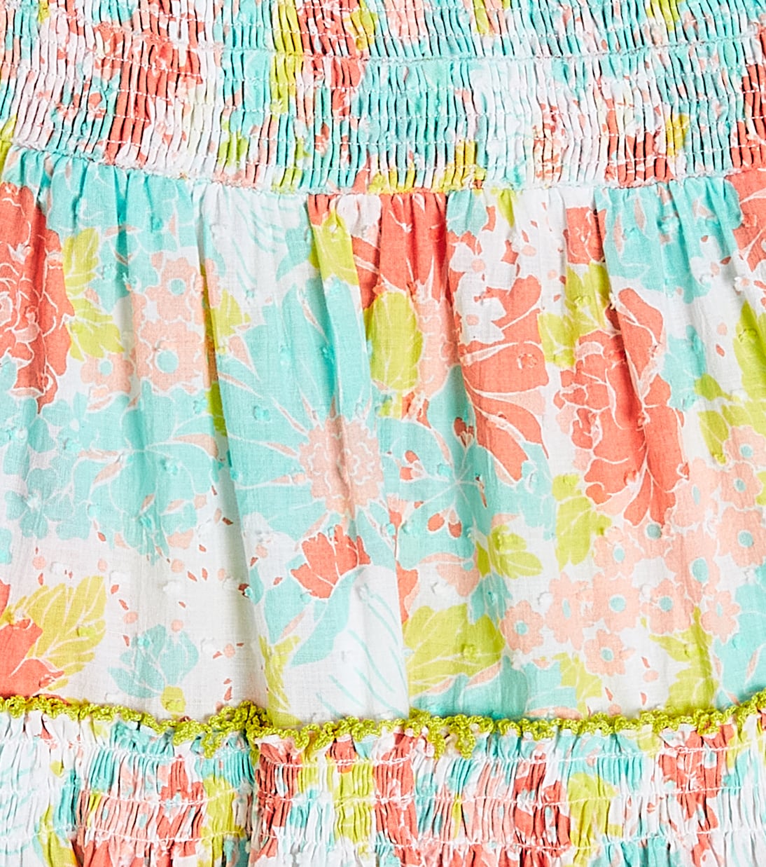 Robe Aurora en coton à fleurs | Poupette St Barth Kids