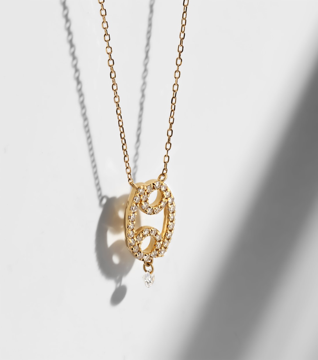 Collana Cancer in oro 18kt con diamanti | Persée