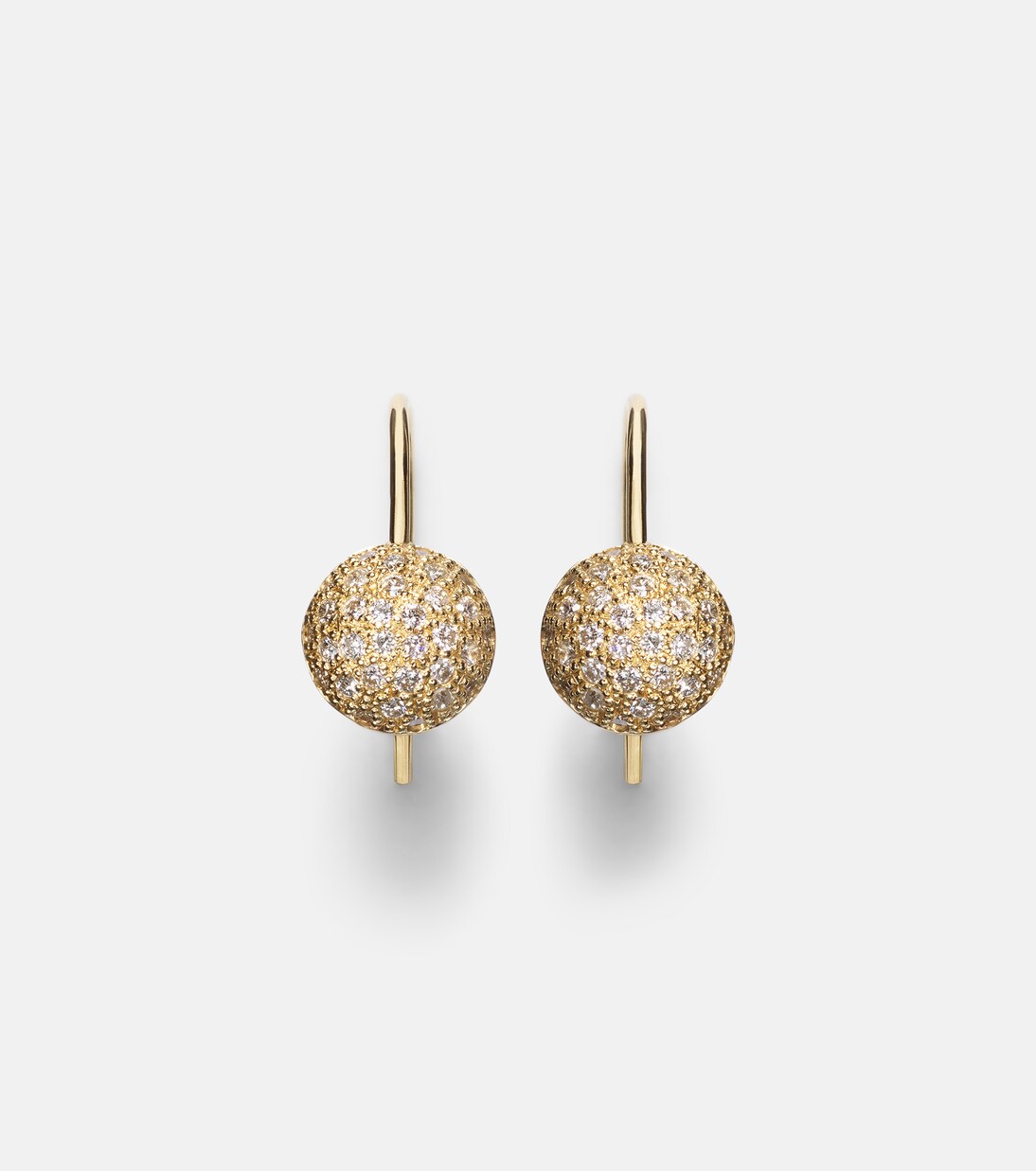 Sphere 18kt gold earring with diamonds  | Ileana Makri