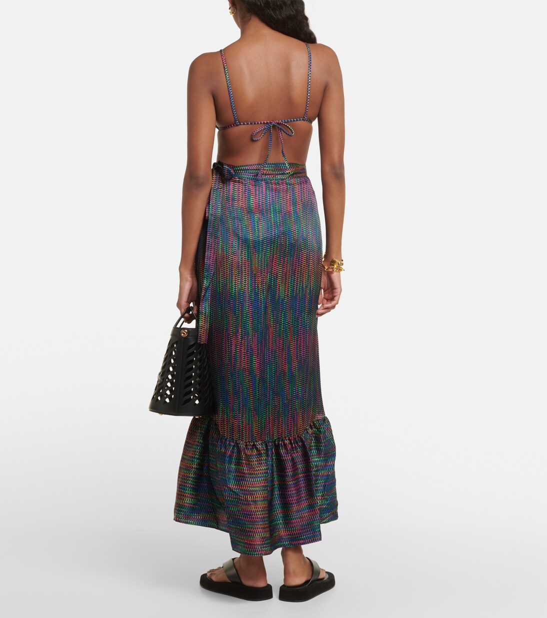 Wickelrock Néon aus Seidensatin | Eres