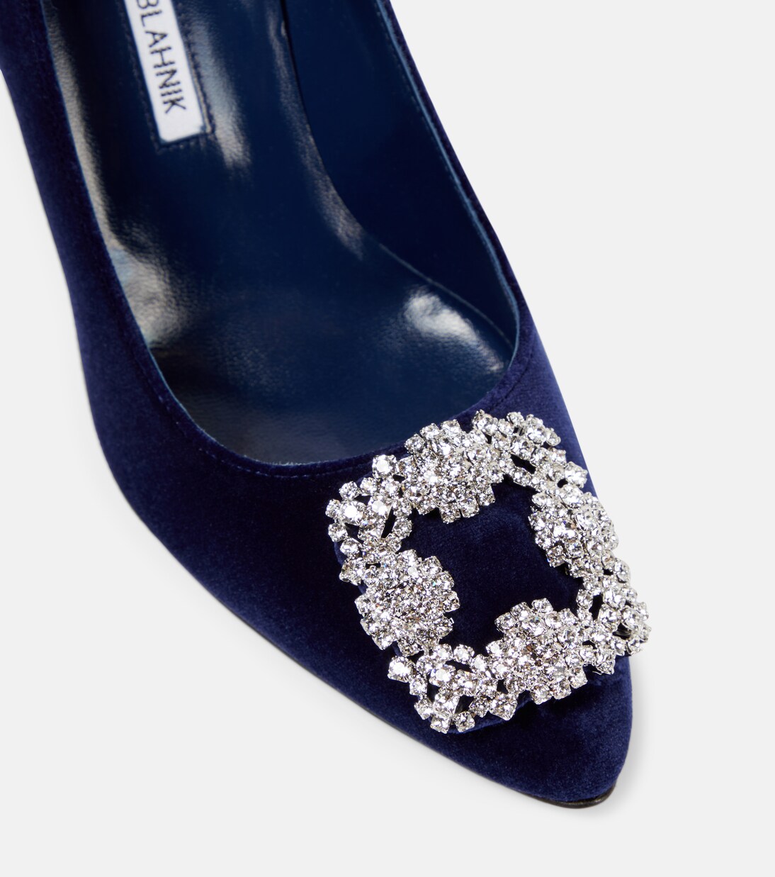Hangisi 90 embellished velvet pumps | Manolo Blahnik