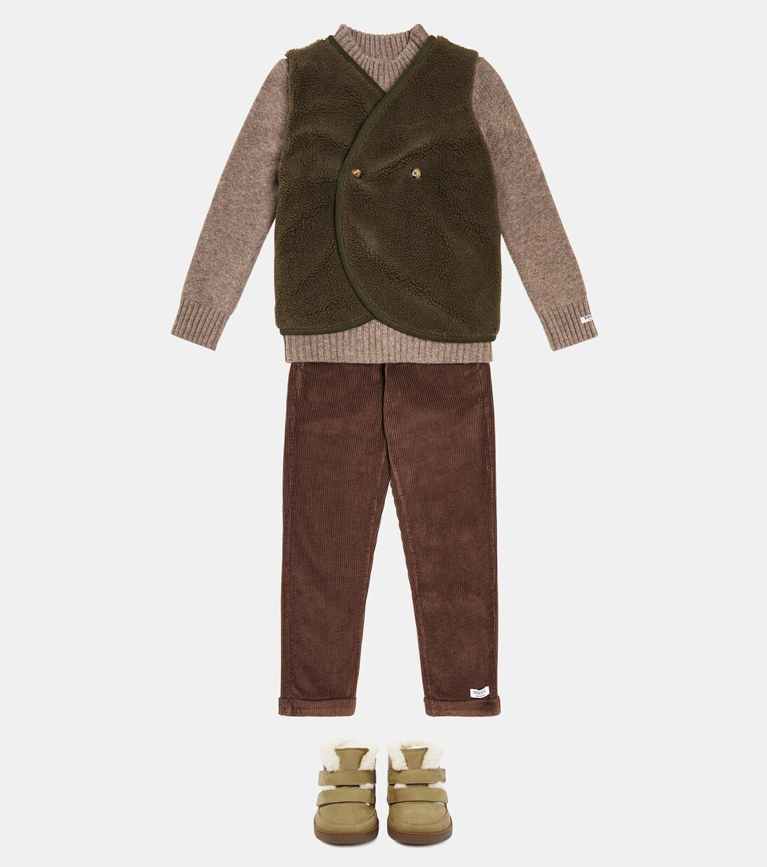 Gilet Monty en shearling synthétique | Donsje