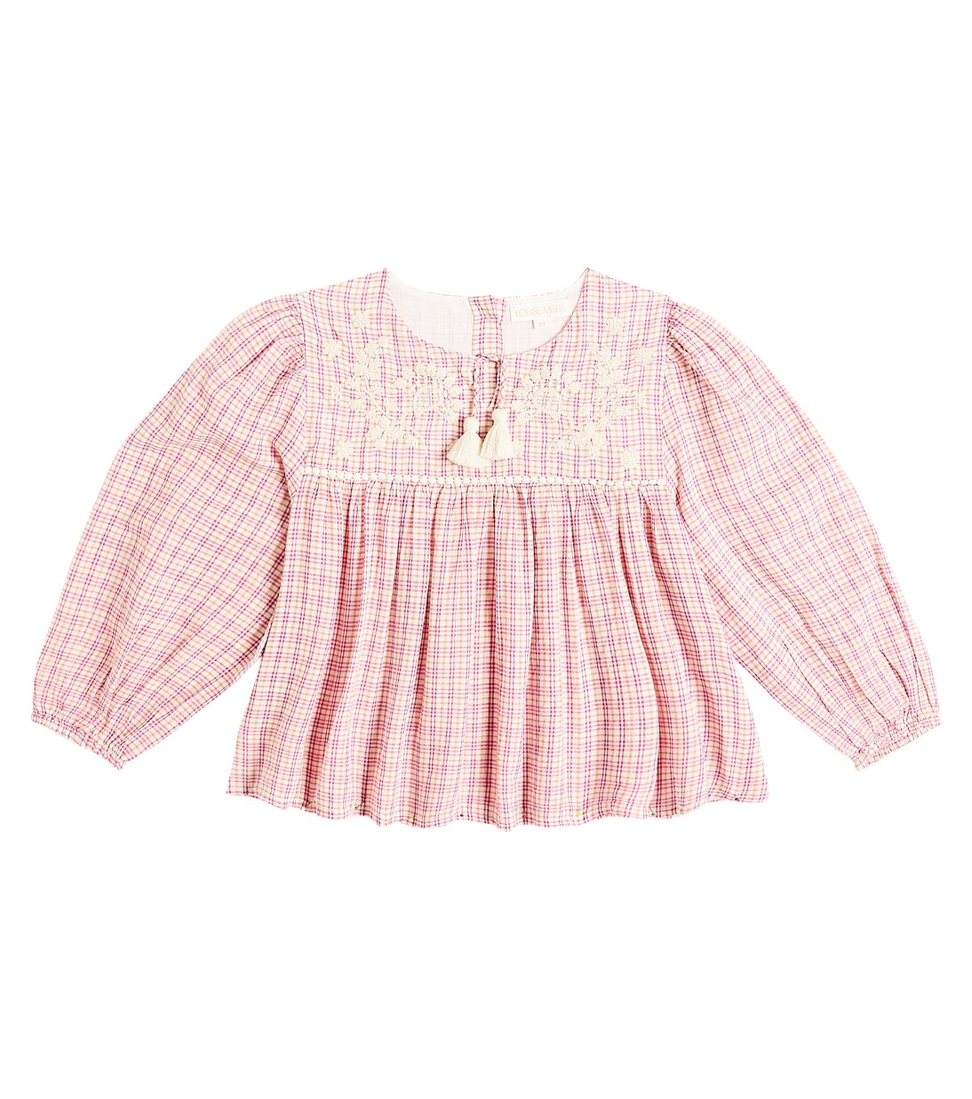 Vally checked cotton blouse | Louise Misha