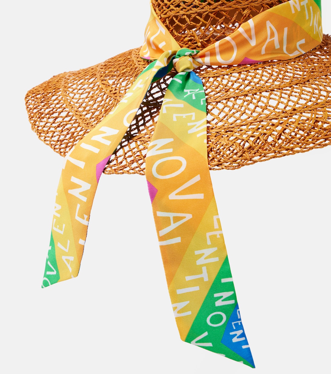 Hut Valentino Chevron 24 aus Stroh | Valentino