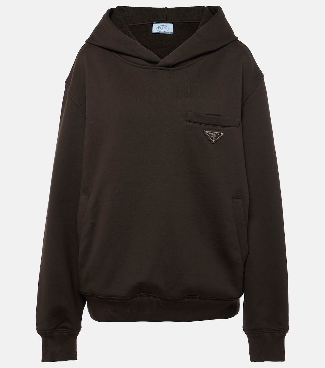 Oversized cotton hoodie | Prada