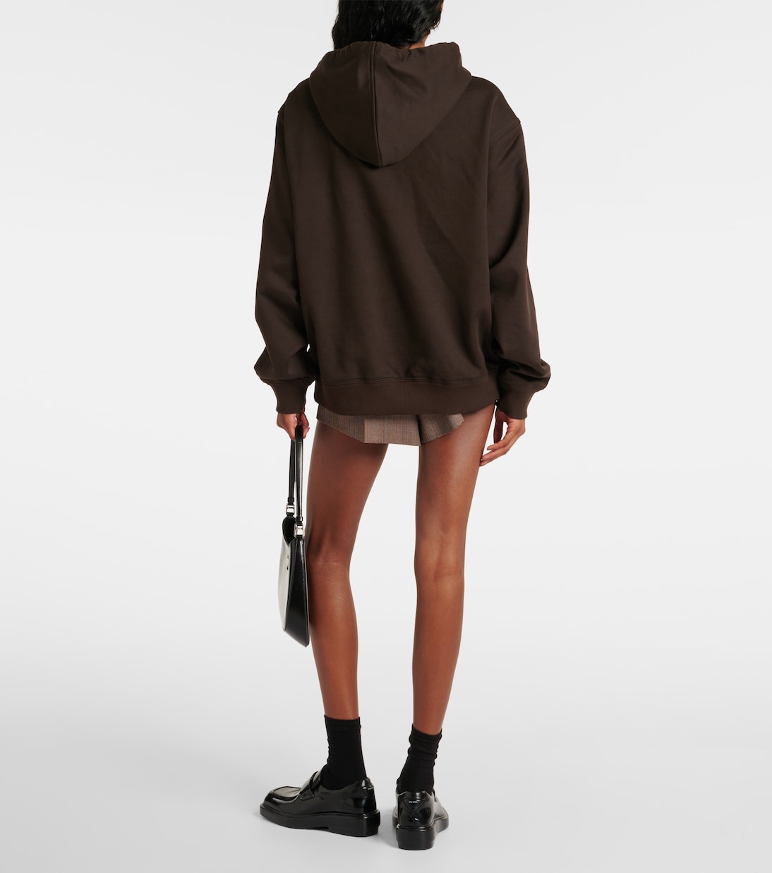 Oversized cotton hoodie | Prada