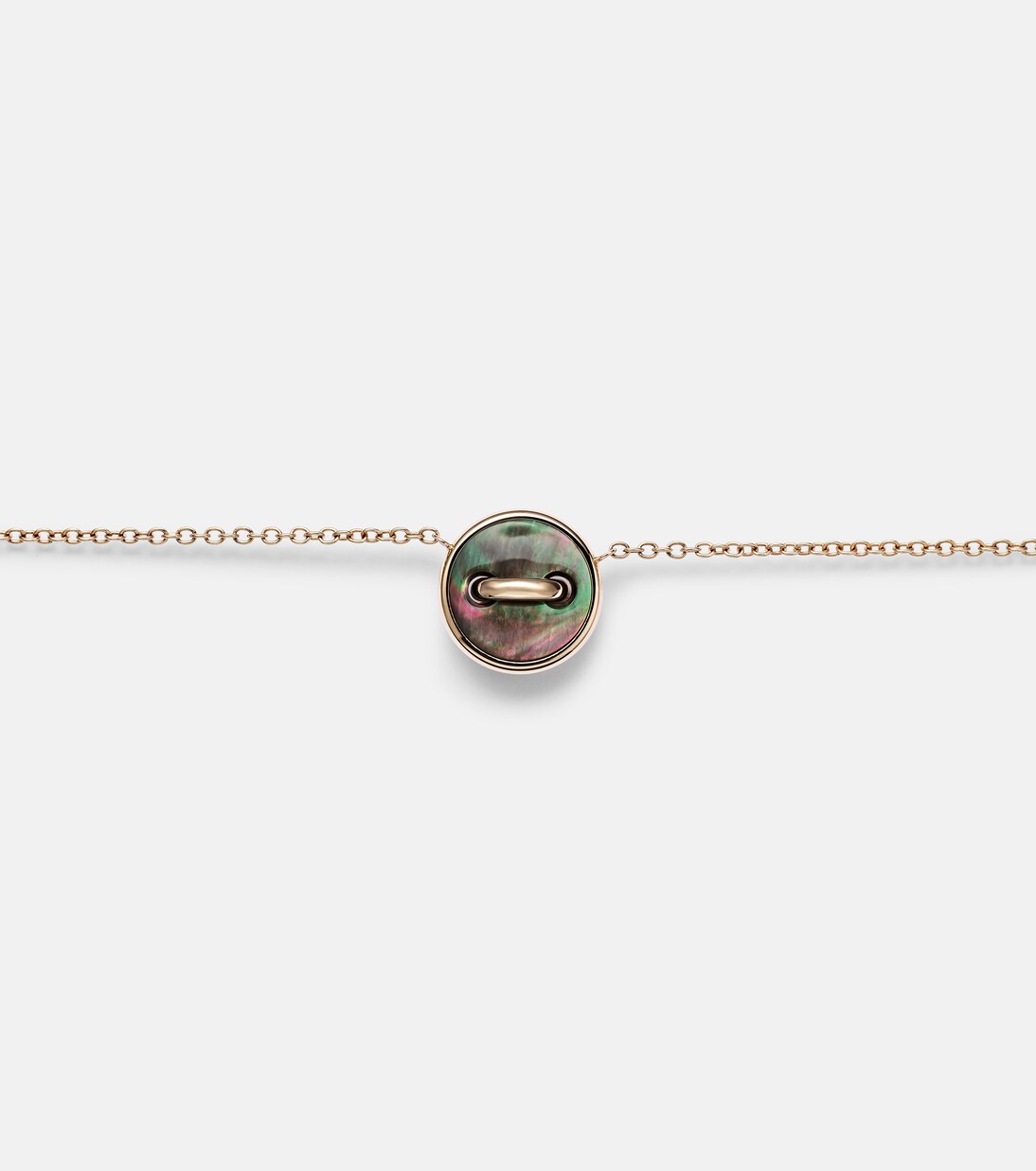 Pom Pom Dot 18kt rose gold pendant necklace with mother-of-pearl and diamonds | Pomellato