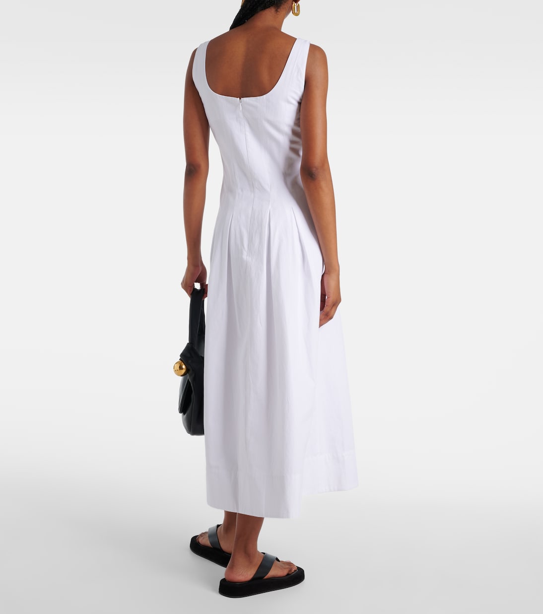 Robe midi White Label Shelby en coton | Proenza Schouler