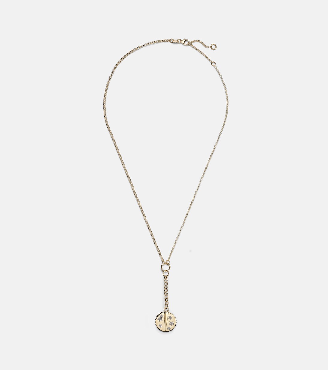Resilience Small Mixed Belcher Extension 18kt gold chain necklace with diamonds | FoundRae