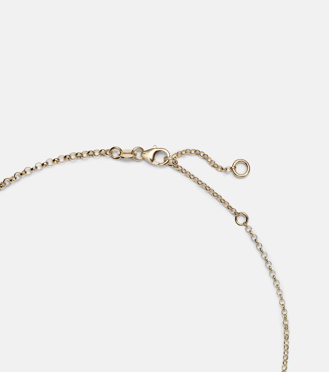 Resilience Small Mixed Belcher Extension 18kt gold chain necklace with diamonds | FoundRae