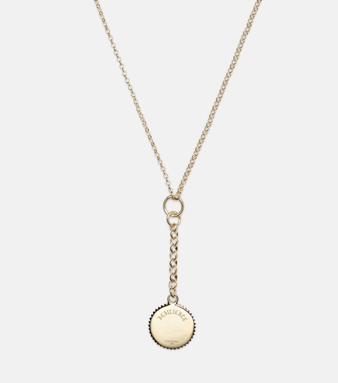 Resilience Small Mixed Belcher Extension 18kt gold chain necklace with diamonds | FoundRae