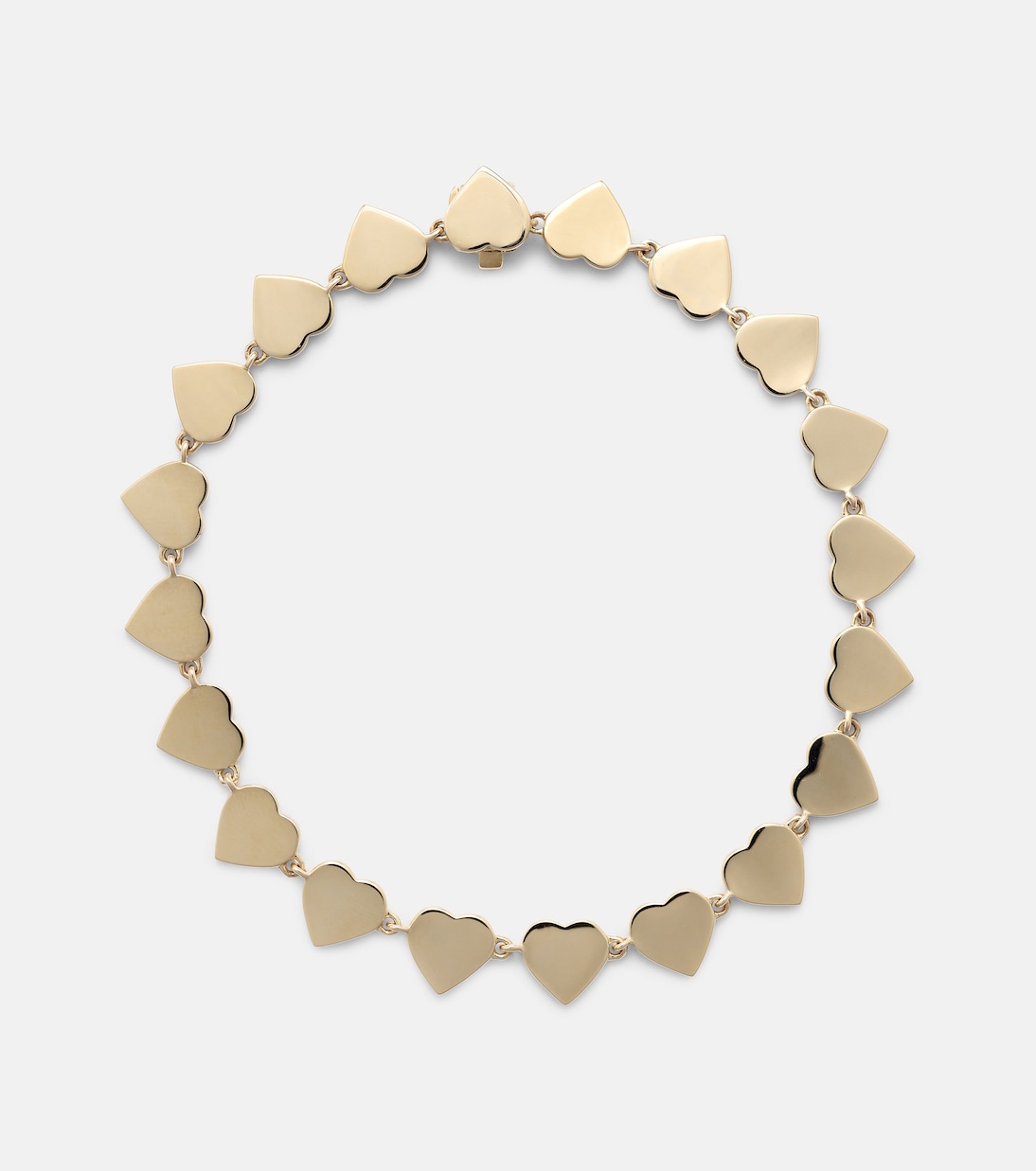 Pure Heart Eternity 14kt gold bracelet | Sydney Evan