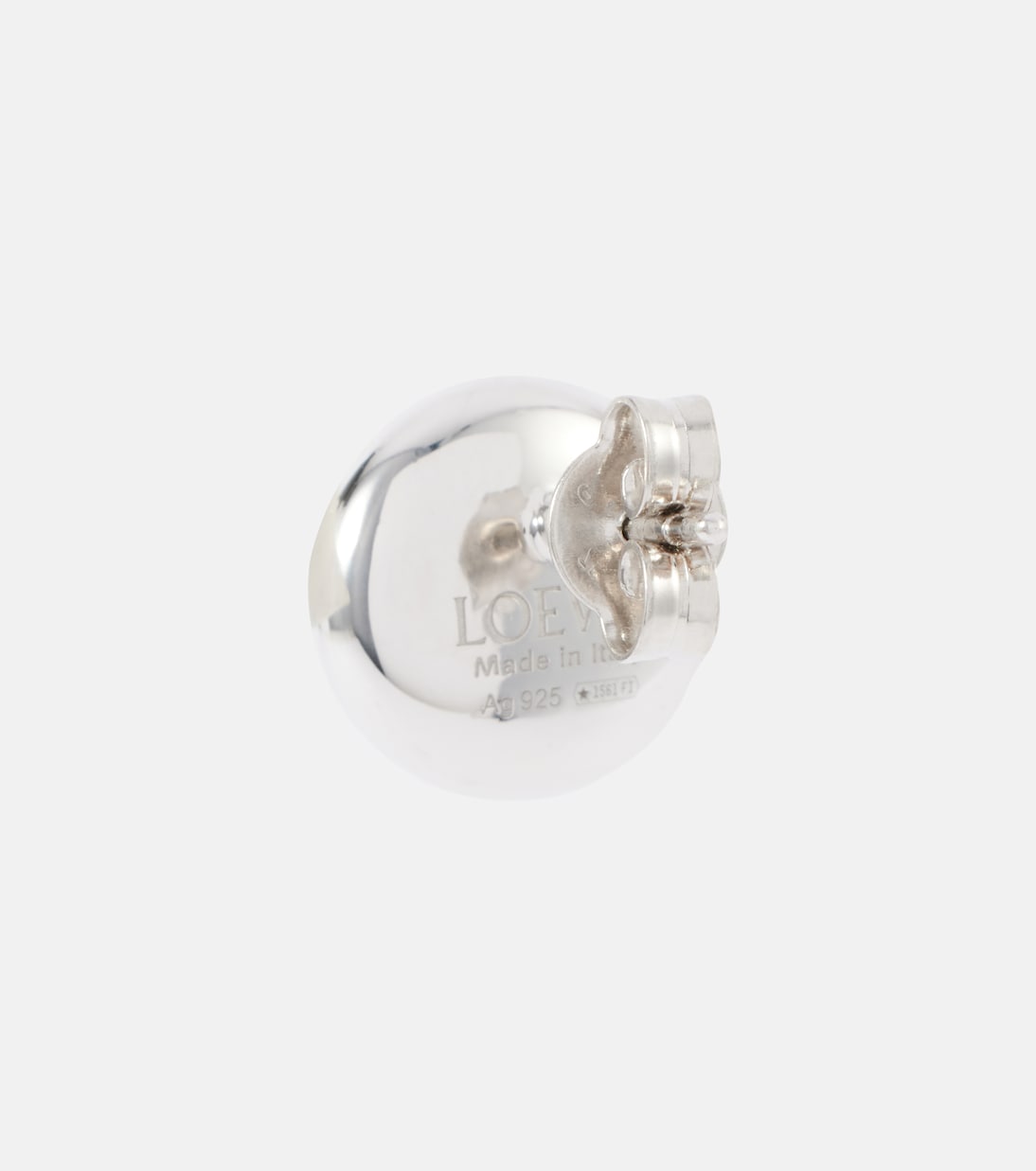 Anagram Pebble sterling silver stud earrings | Loewe