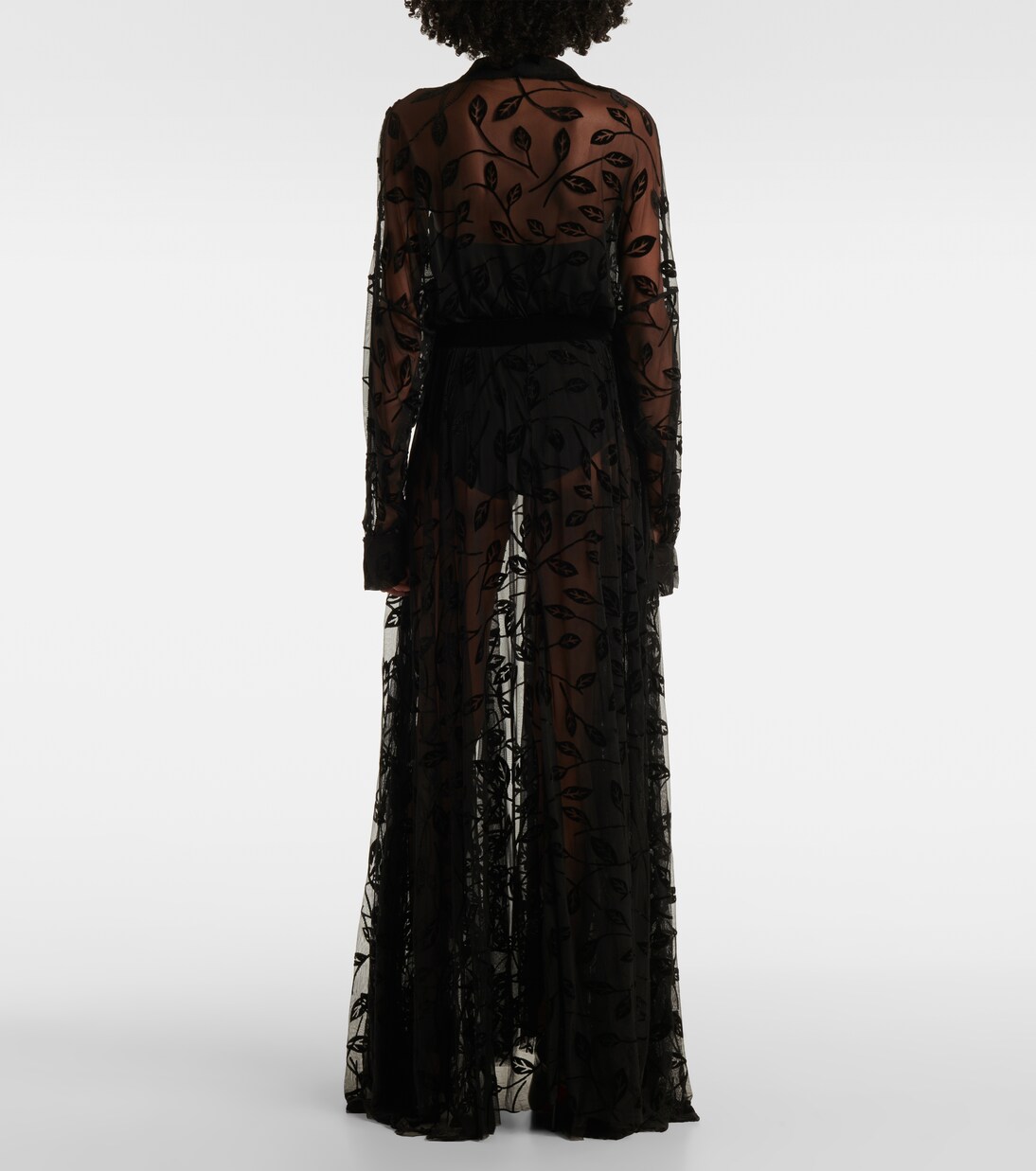 Robe longue à fleurs | Norma Kamali