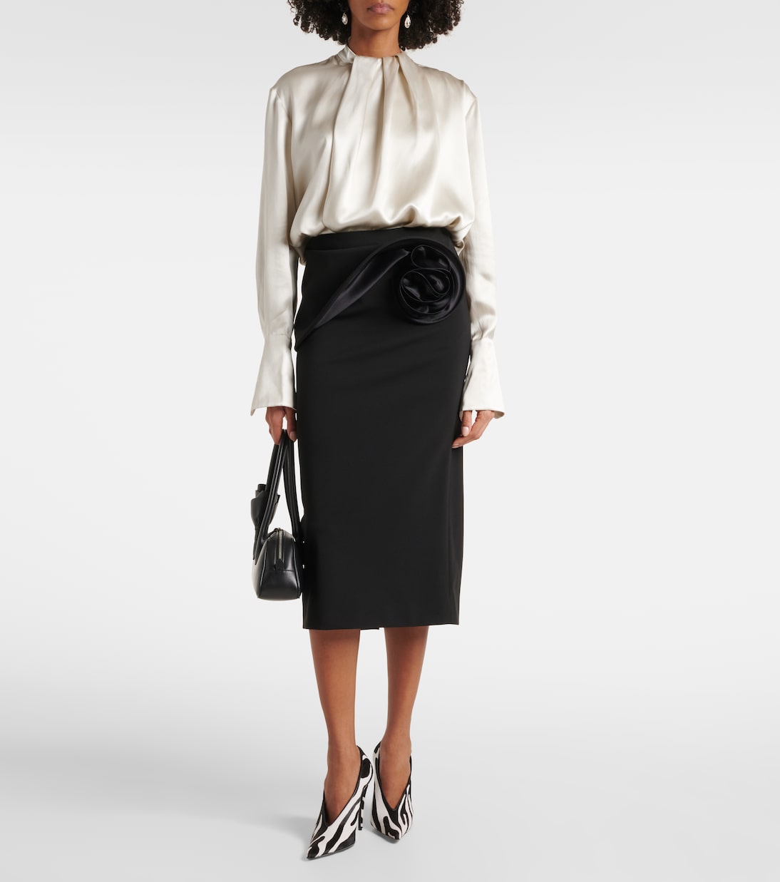 Midirock aus einem Seidengemisch | Magda Butrym