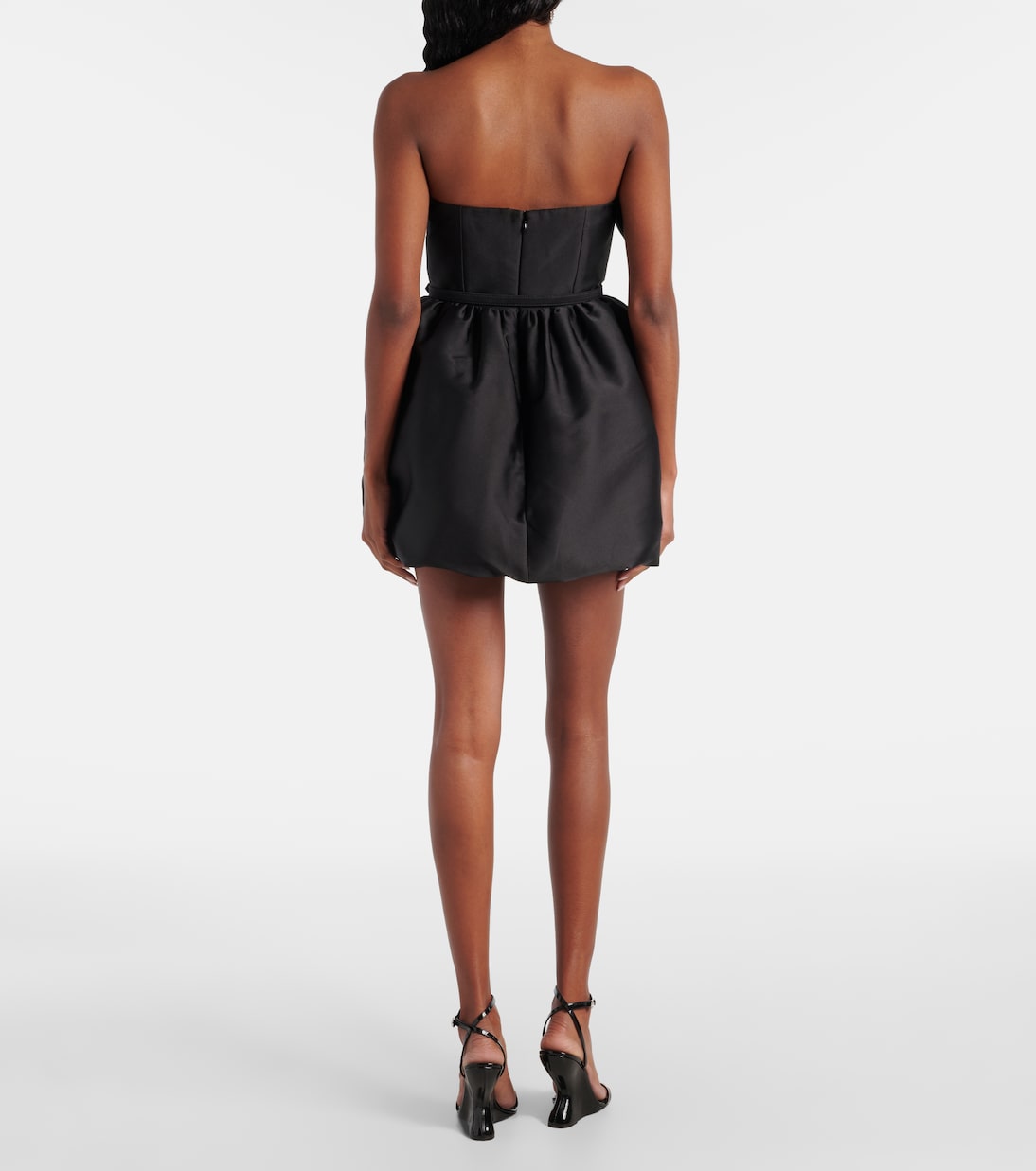 Ruffled draped strapless minidress | Roland Mouret