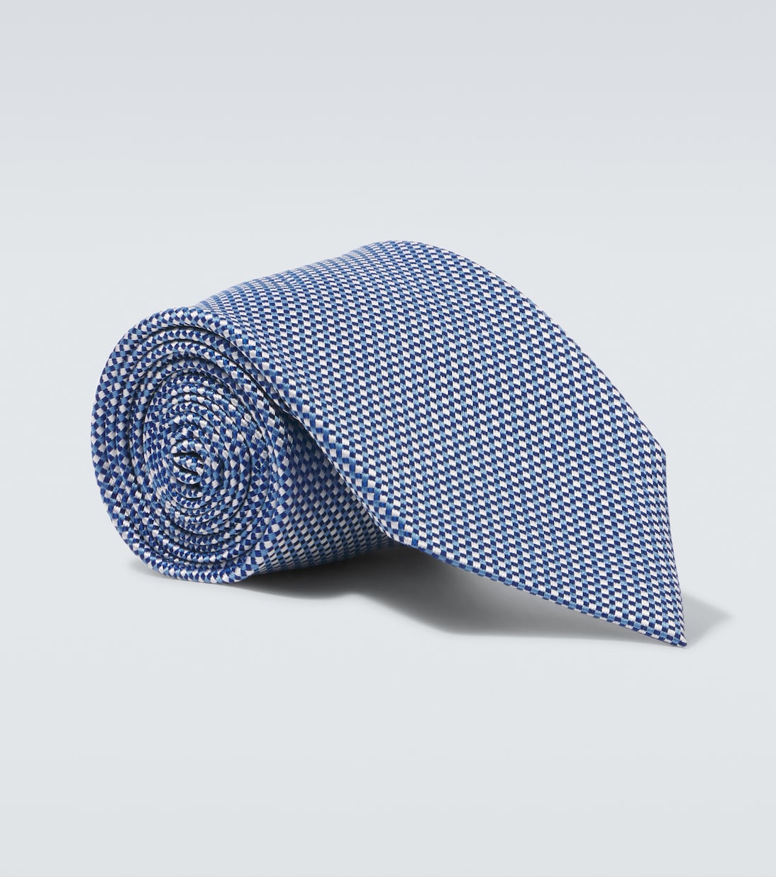Silk jacquard tie | Charvet