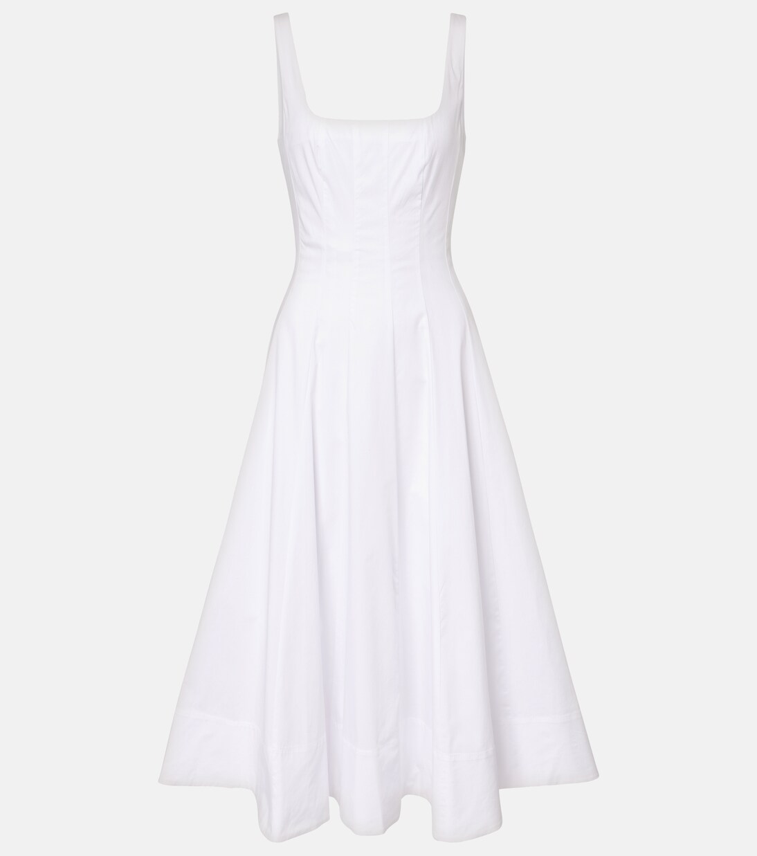 Robe midi Wells en coton | Staud