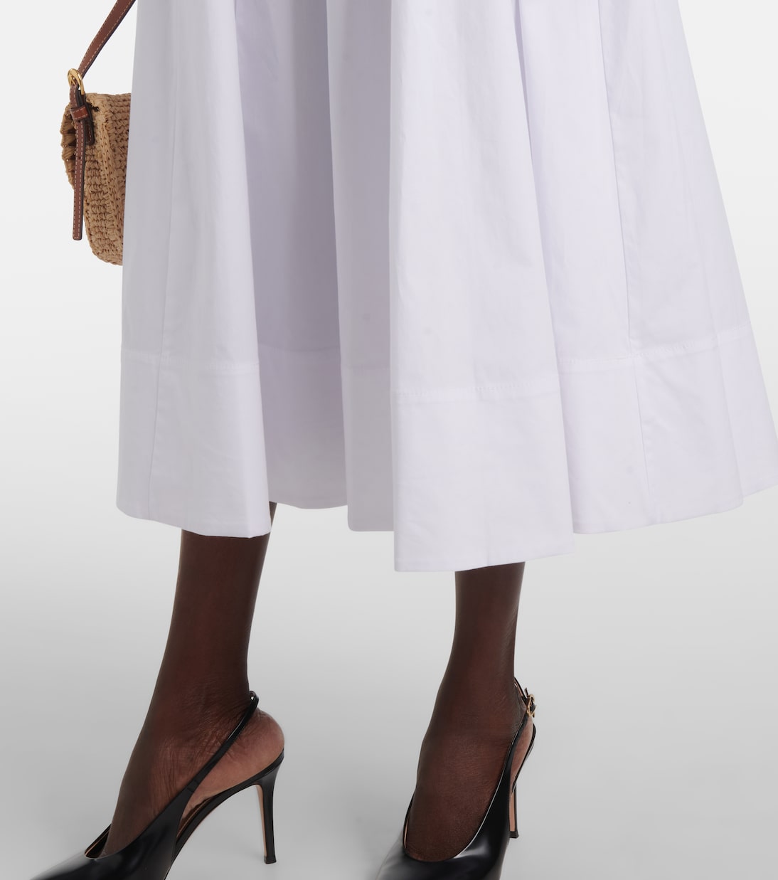 Robe midi Wells en coton | Staud