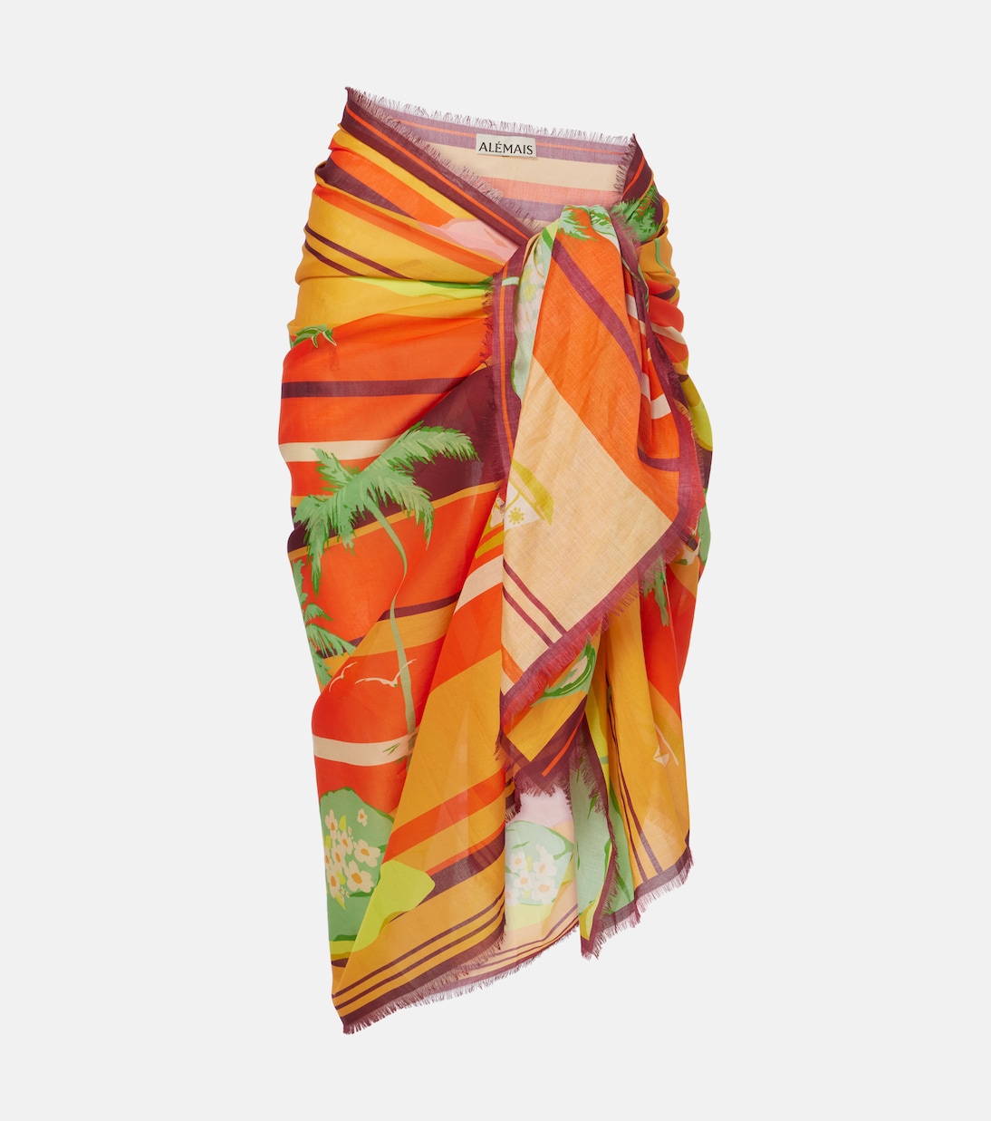 Palm Island cotton beach cover-up | Alémais